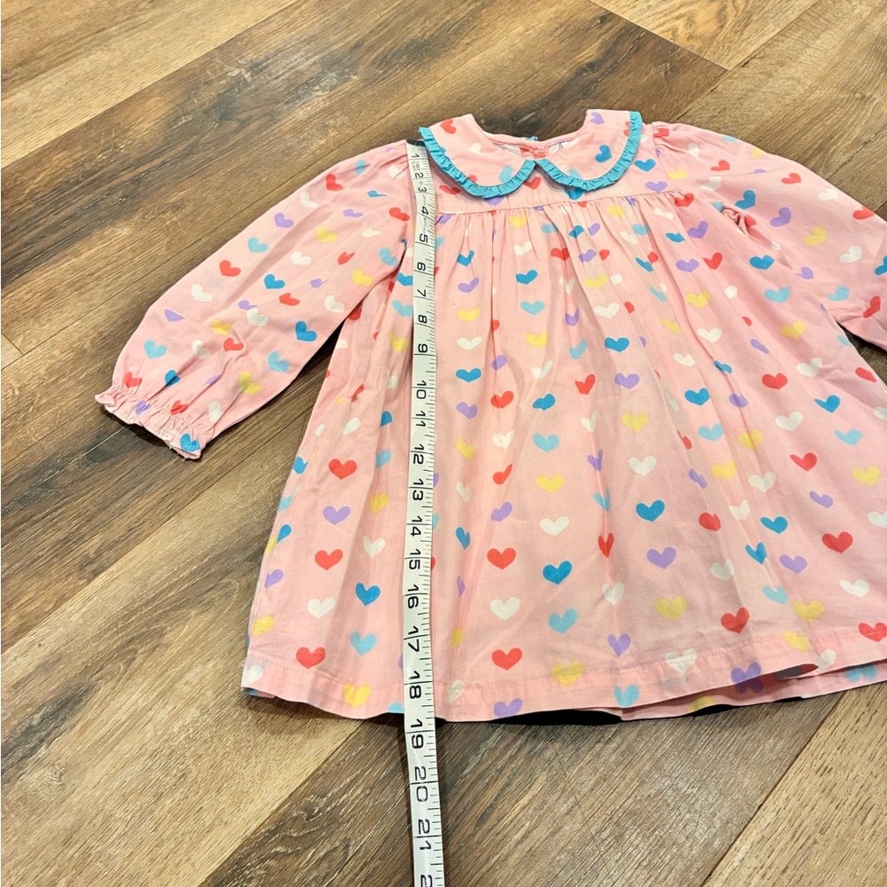 Posh Pickle Company Colorful Heart Dress Collar Valentines Spring Summer 3T - Picture 6 of 12